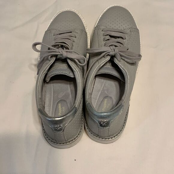 Hush Puppies Sabine Bounce Plus Size 11 gray sneakers (worn once) - Picture 3 of 10